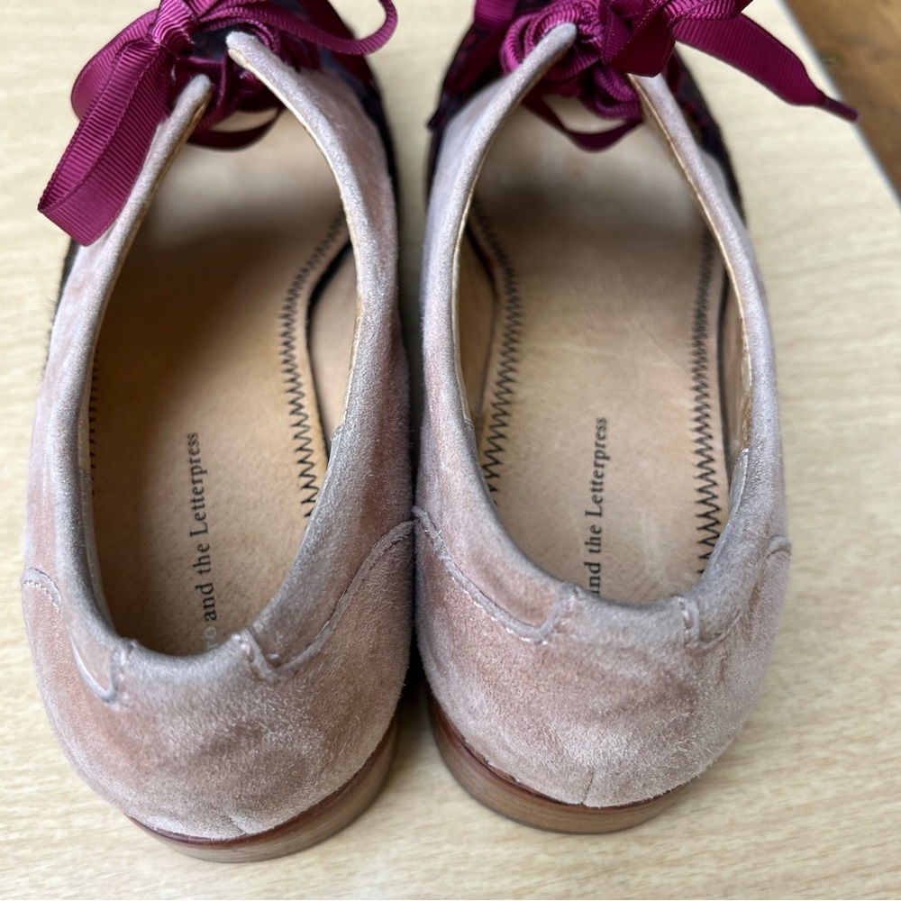 Pilcro and the Letterpress Olivia Leather Cutout Oxford Shoes Sz 7M - Picture 7 of 16